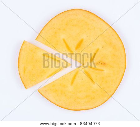Slice Of Hurma. Fruit Pie Chart