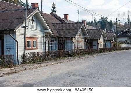 View Of Small Country Town Of Ligatne, Latvia