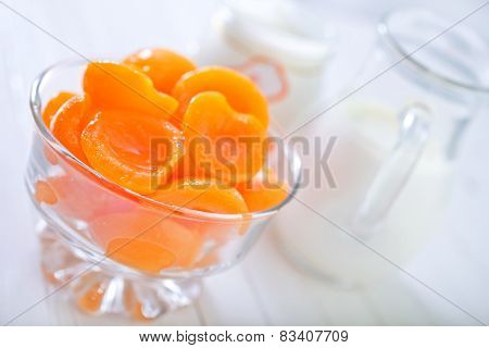 half of apricots
