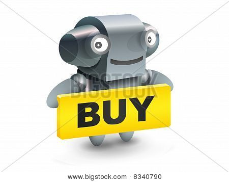 Robot knappen buy ikon