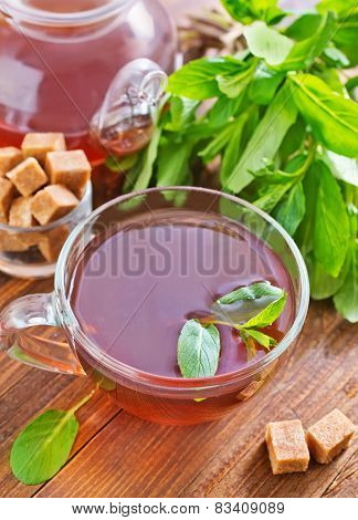 tea with mint