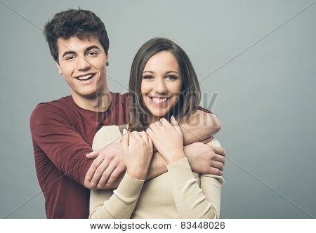 Young Couple Hugging