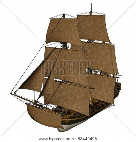 Licorne ship - 3D render