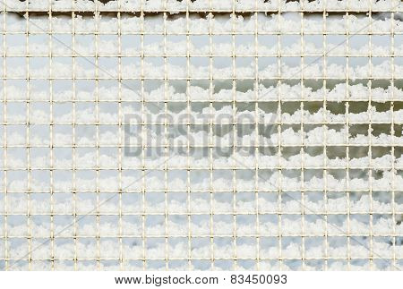 Snow Covered Fence