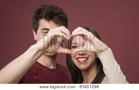 Romantic Teen Couple