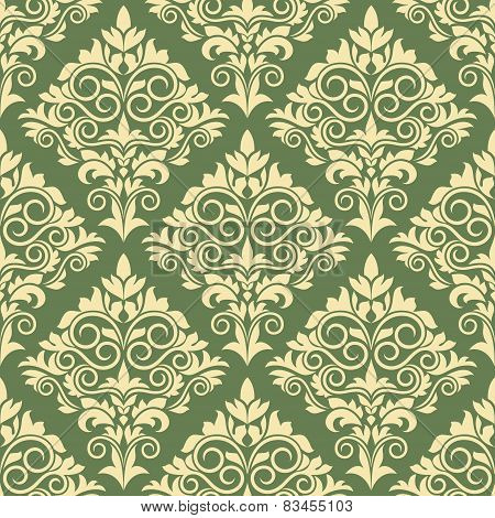 Gothic floral seamless pattern
