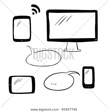 Doodle electronic devices