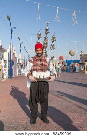 Water Seller At Dubai Global Village