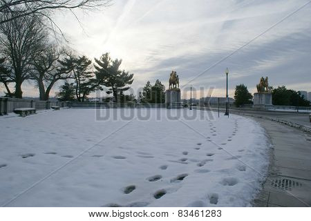 Snow covered DC