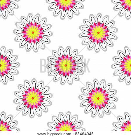 White Floral Pattern