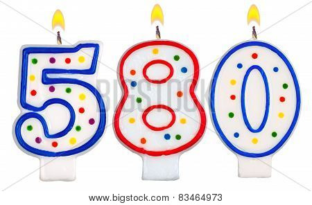 Candles Number Five Hundred Eighty