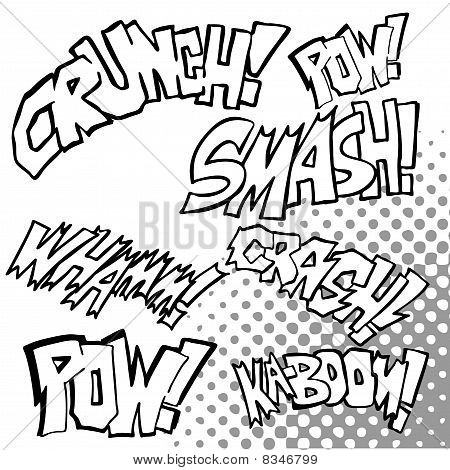 Comic geluidseffecten