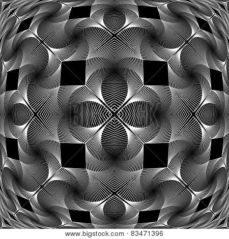 Design Monochrome Decorative Geometric Pattern