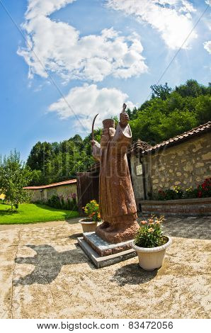 Statue of Hadzi Milentije, uprising leader against Ottoman empire