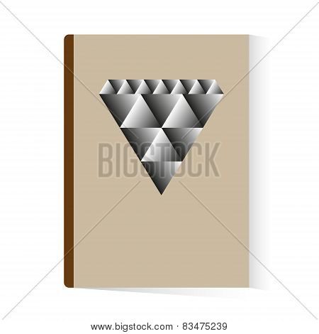 brochure book abstract diamond template