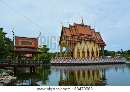 Asian temple in the tropics