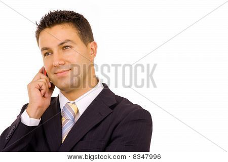 Üzletember, a telefon
