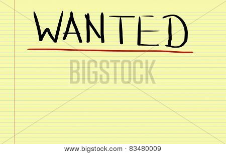 Wanted Concept