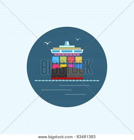 Icon Cargo Container Ship