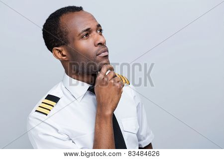 Thoughtful Pilot.