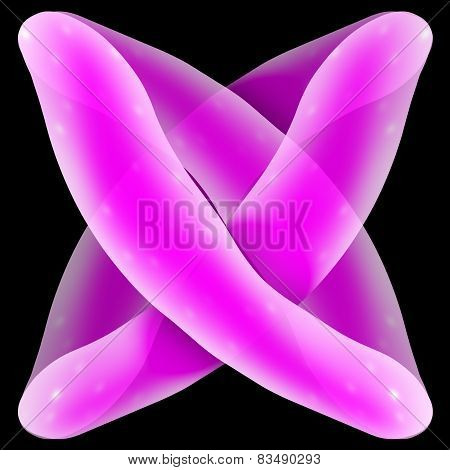 Two Closed Pink Elements