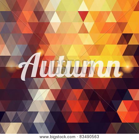 Autumn geometric background