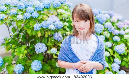 Little girl outdoors