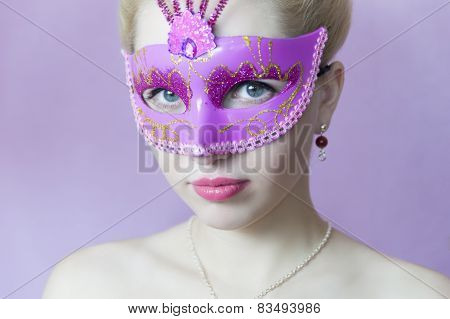 The girl in the mask