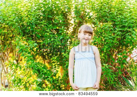 Little girl outdoors