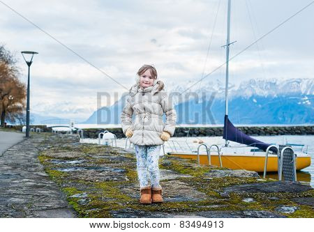 Little girl outdoors