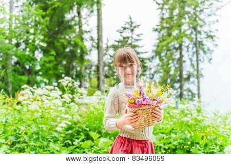 Little girl outdoors