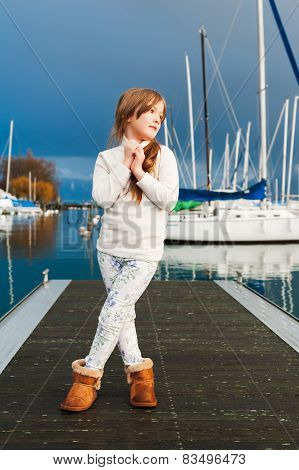 Little girl outdoors