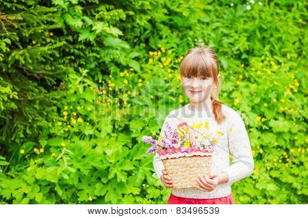 Little girl outdoors