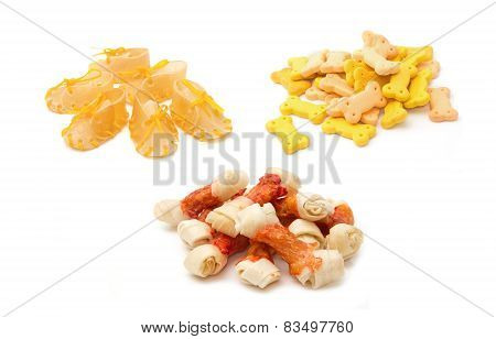 Dog Treats,dog Food On White Background