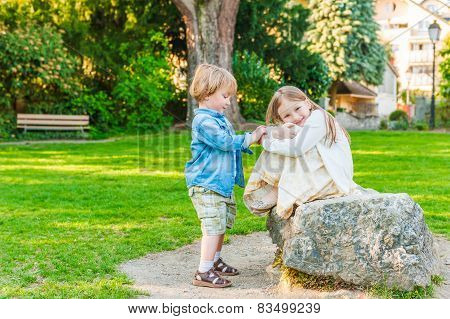 Kids playing together