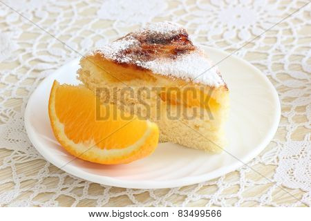 Air cake with oranges