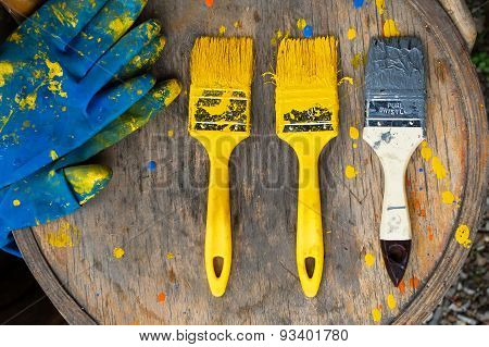 brush and paint