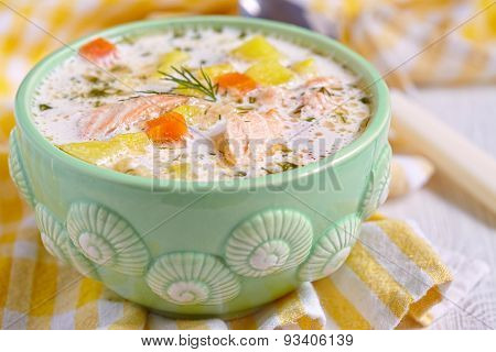 Salmon soup