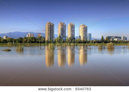 Zagabria sul fiume Sava
