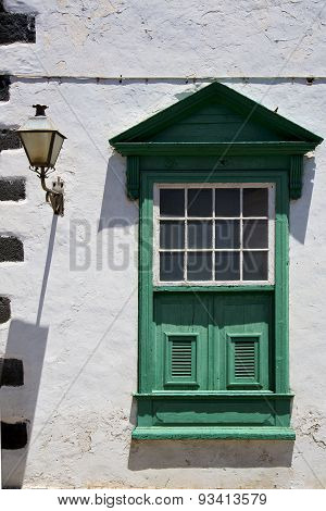 Street Lamp La Ote Abstract  Window   Green In The W