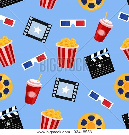 cinema seamless pattern