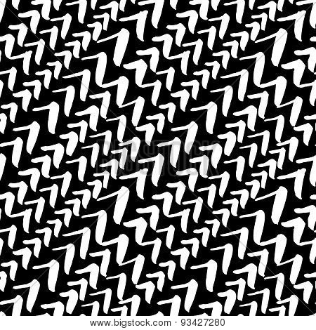 Seamless Vector Pattern, Hand Drawn Brush Textured Image Watercolor Weave Strips