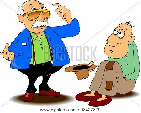Man And The Beggar