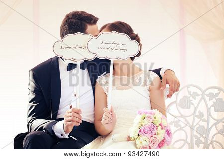 Bride And Groom With Love Qoutes