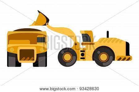 Wheel Loader Load Dump Truck