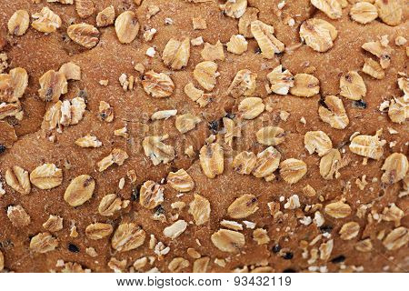 Closeup Whole Wheat Bread Skin