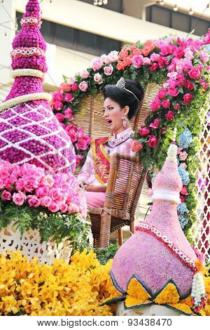 girl in flower festival