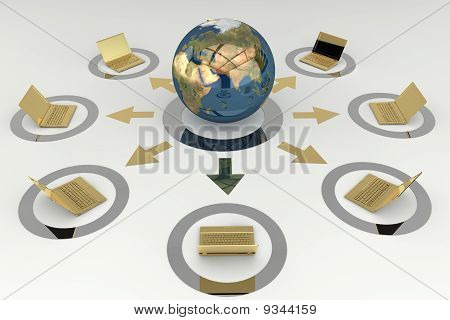 Netwok Connection Communication Concept