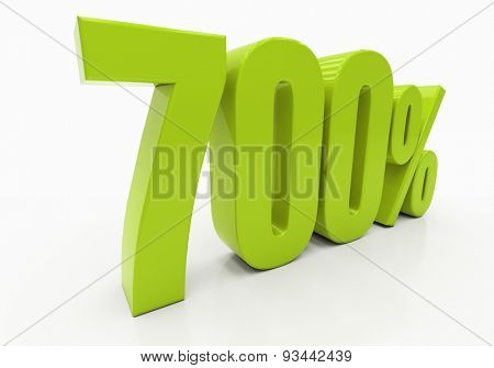 Percent off. Discount. 3D illustration