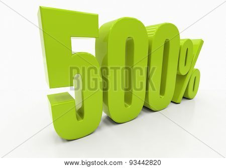 Percent off. Discount. 3D illustration